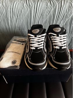 DIOR B30 BLACK AND WHITE + CHROME HEART SOCKS