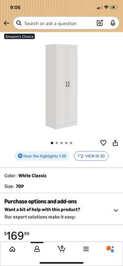 Tall Storage Cabinet (BLACK)