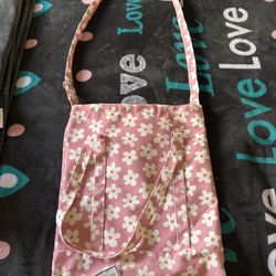 Crossbody Flower Tote Bag