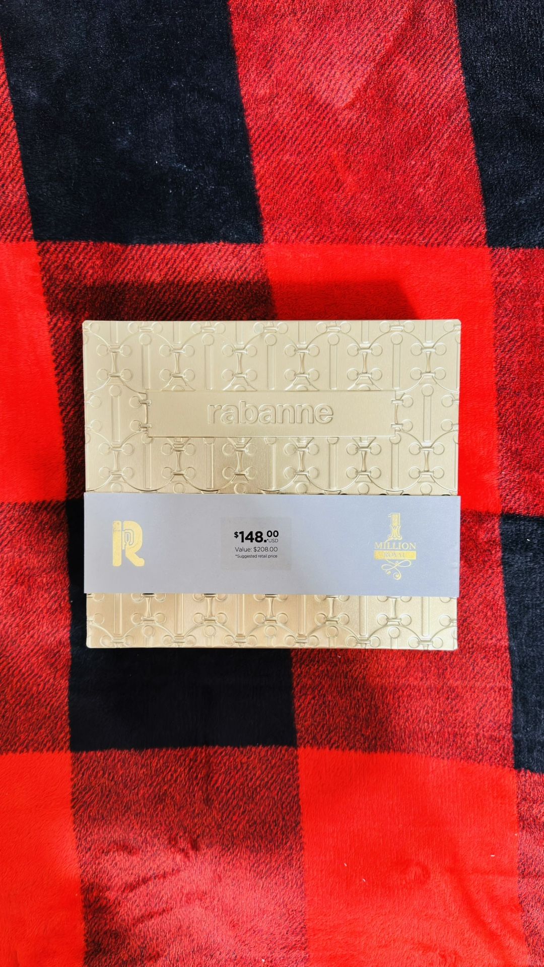 1 Million Royal Parfum Gift Set Paco Rabanne .34 oz Parfum, 5.1 Body Spray