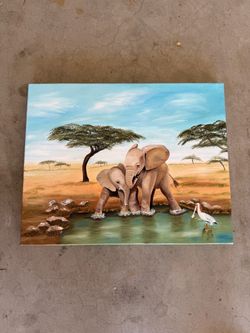 Hand painted canvas