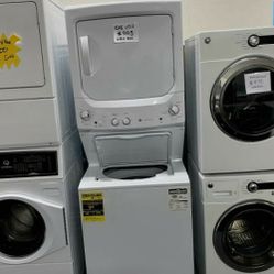 Brand New Stackable Dryer & Washer Laundry Center GE & Frigidaire