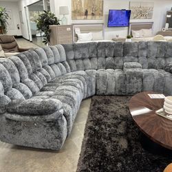 Power Motion Recliner Sectional Sofa Set