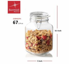 Bormioli Rocco Glass Jar with Clamp Lid