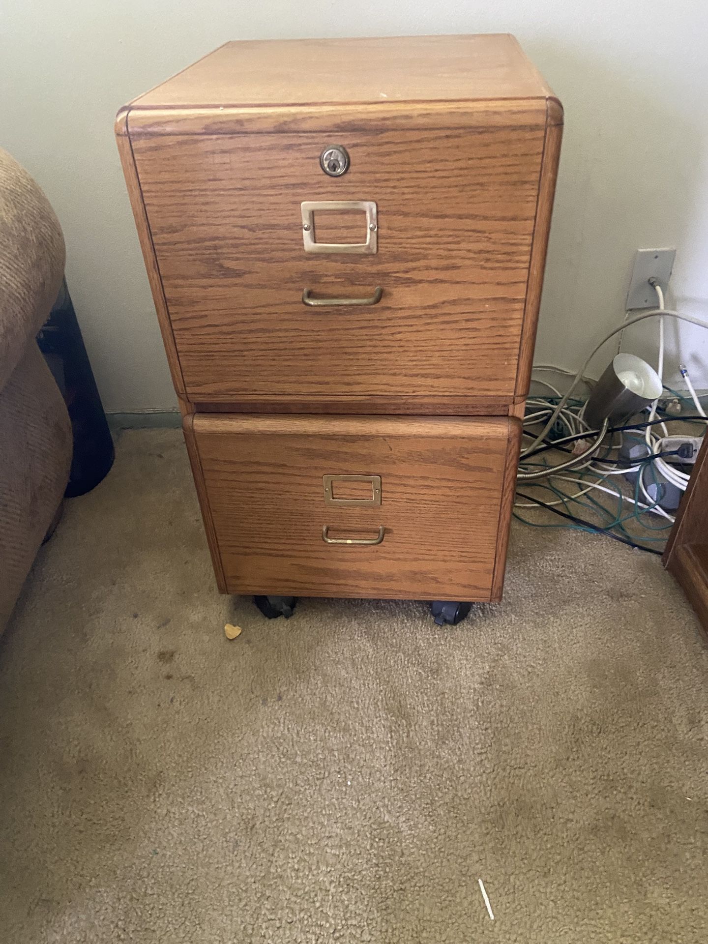 Wooden File Cabinet
