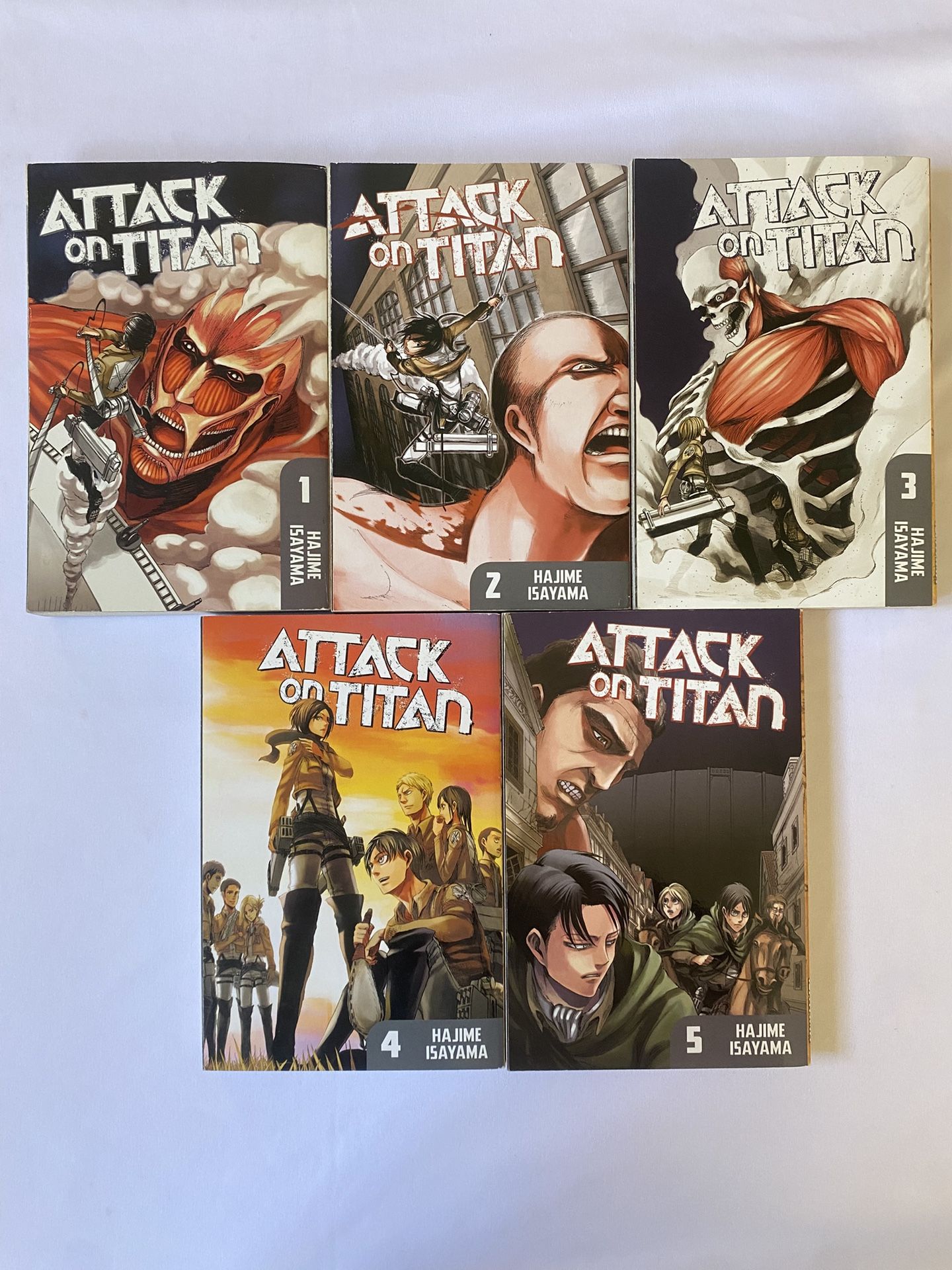 Attack On Titan Manga Series Vol. 1-5☀️