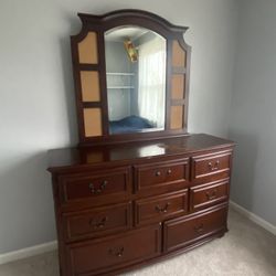 Dresser with mirror
