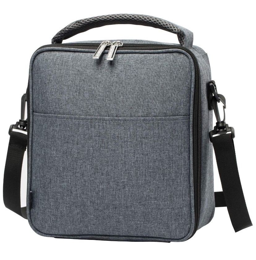 Insulated Lunch Bag Lunch Box Cooler Bag with Shoulder Strap for Men Women Kids (gray)