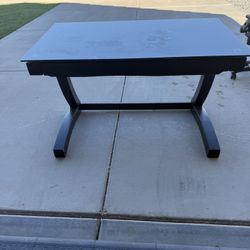 Black Glass Desk
