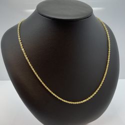 10K Gold Rope Chain. New 