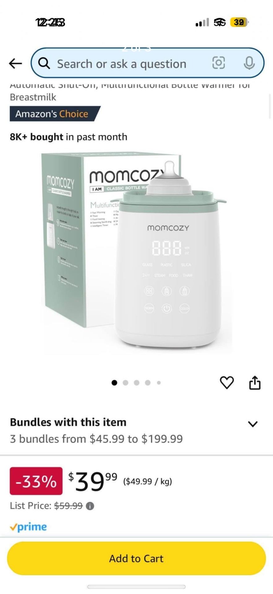 Mom Cozy Bottle Warmer
