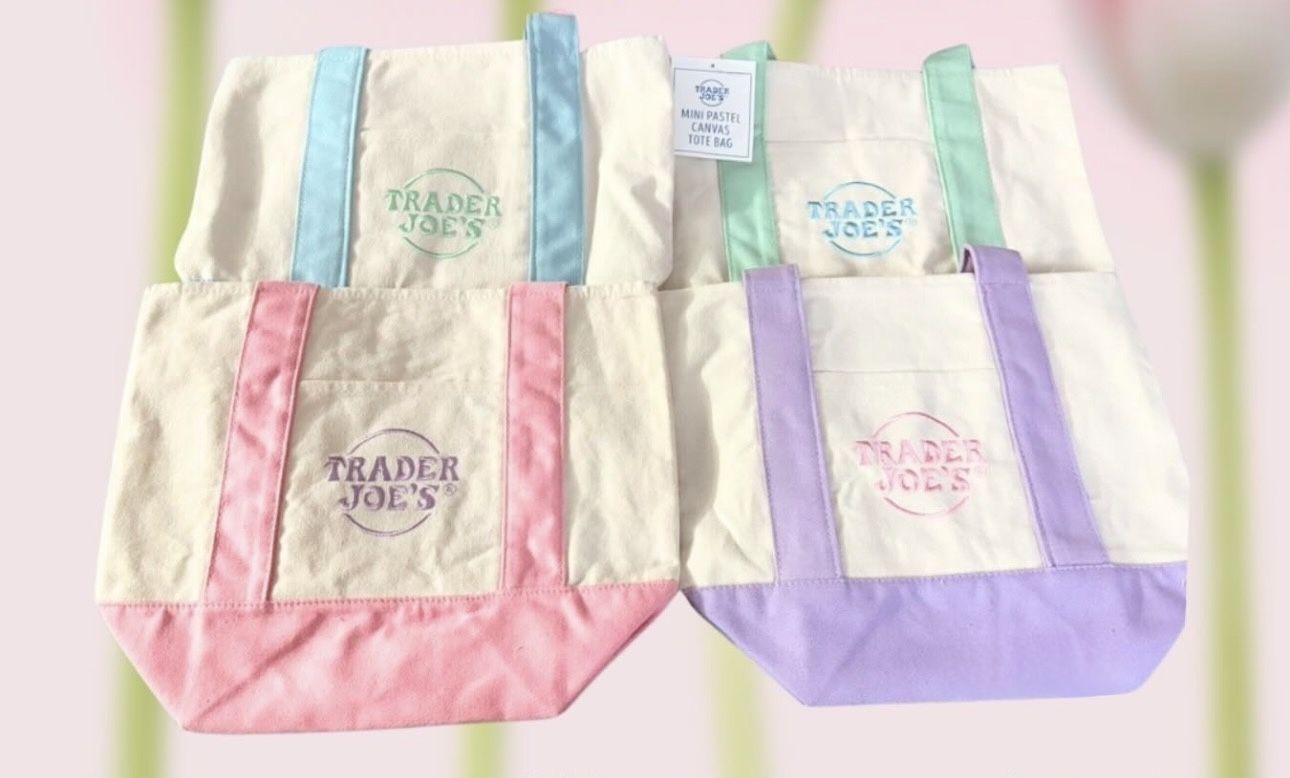 Trader Joe’s Tote Bag Spring 2025 Easter Color