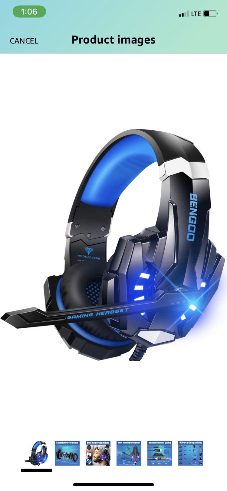 BENGOO G9000 Stereo Gaming Headset For PC, Xbox One, PS5 Controller 