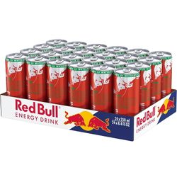 Red Bull Red Edition Watermelon Energy Drink, 8.4 fl oz, Pack of 24 Cans