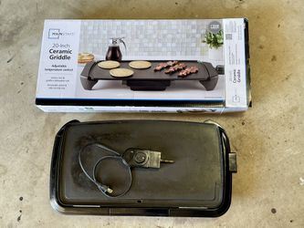 Mainstays 20-inch electric griddle with a ceramic non-stick surface