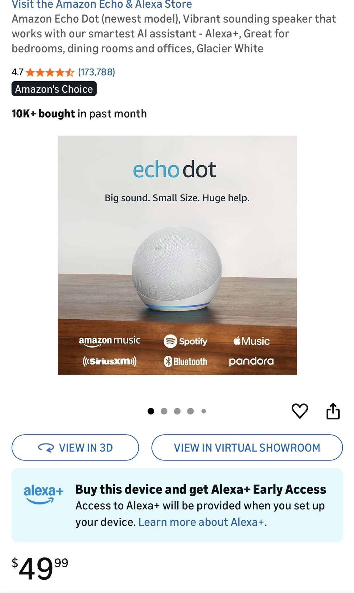 Amazon Echo Dot (newest model)