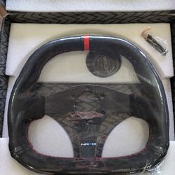 Carbon Fiber/Suede Steering Wheel 