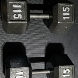 (2)Pair Of 115lbs Dumbells