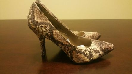 Have a sexy pair of mossimo python for sale!! Heels are sz 10.