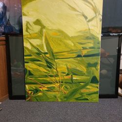 Green Wall Canvas Art