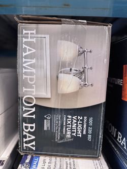 Hampton Bay 2-Light Vanity Fixture, Solomone Collection