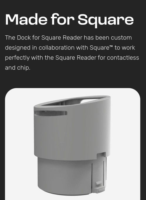 Square Reader. 2nd generation with Bosstab Dock.