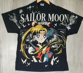 Vintage Beautiful Sailor Moon T-shirt Art For Villains Size XL #12