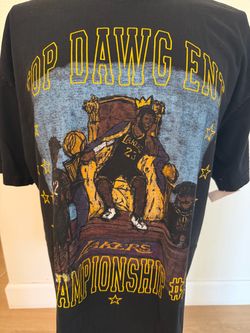 LeBron James #23 Lakers TDE Top Dawg Entertainment Championship Shirt – Large