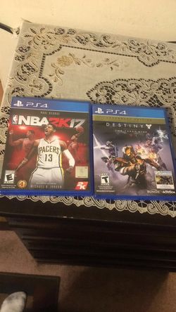 Nba2k17 and destiny PS4