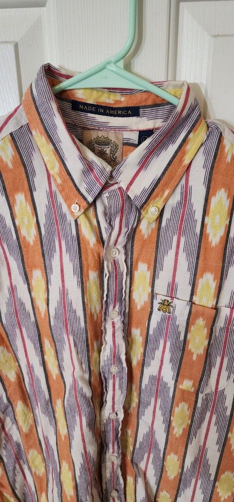 Billionaire Boys Club Bee Line Button Up Shirt Sz L