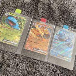 Pokemon 151 Japanese 3 Trios Venusaur Charizard Blastoise HOLO RARE