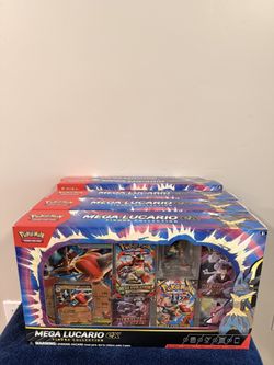 Pokémon Mega Lucario EX Figure Collection Box (5 Boxes) 