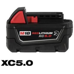 M18 18-Volt 5.0 Ah Lithium-Ion XC Extended Capacity Battery Pack