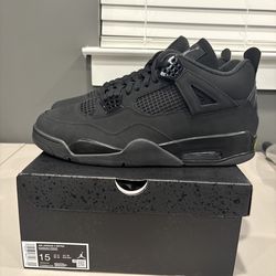 Size 15 Jordan 4 black cat brand new