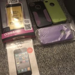 I Phone 4 Case Lot And Screen Protector 