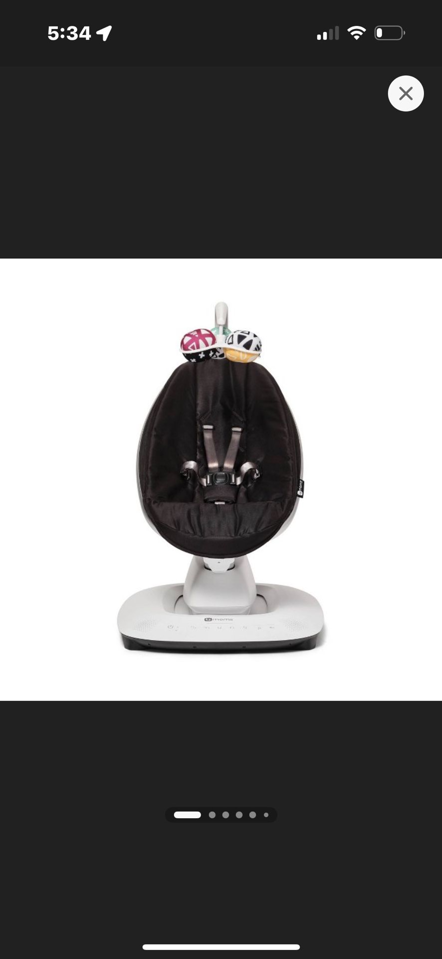 4 Moms mamaRoo multi-motion baby swing