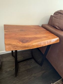 Ashley Live Edge Solid Wood End Table