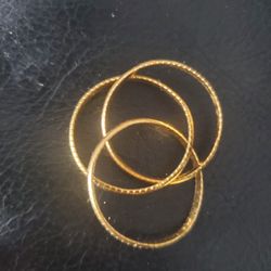 Sterling Silver Gold Plated Ring