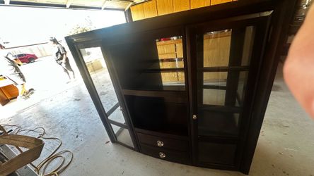 China cabinet real oak