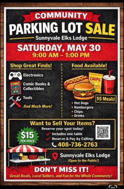 Community Parking fun sale!!