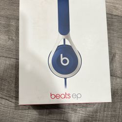 Dr Dre Beats EP ML9D2LLA Wired On Ear Headphones Battery-Free, Microphone-Blue