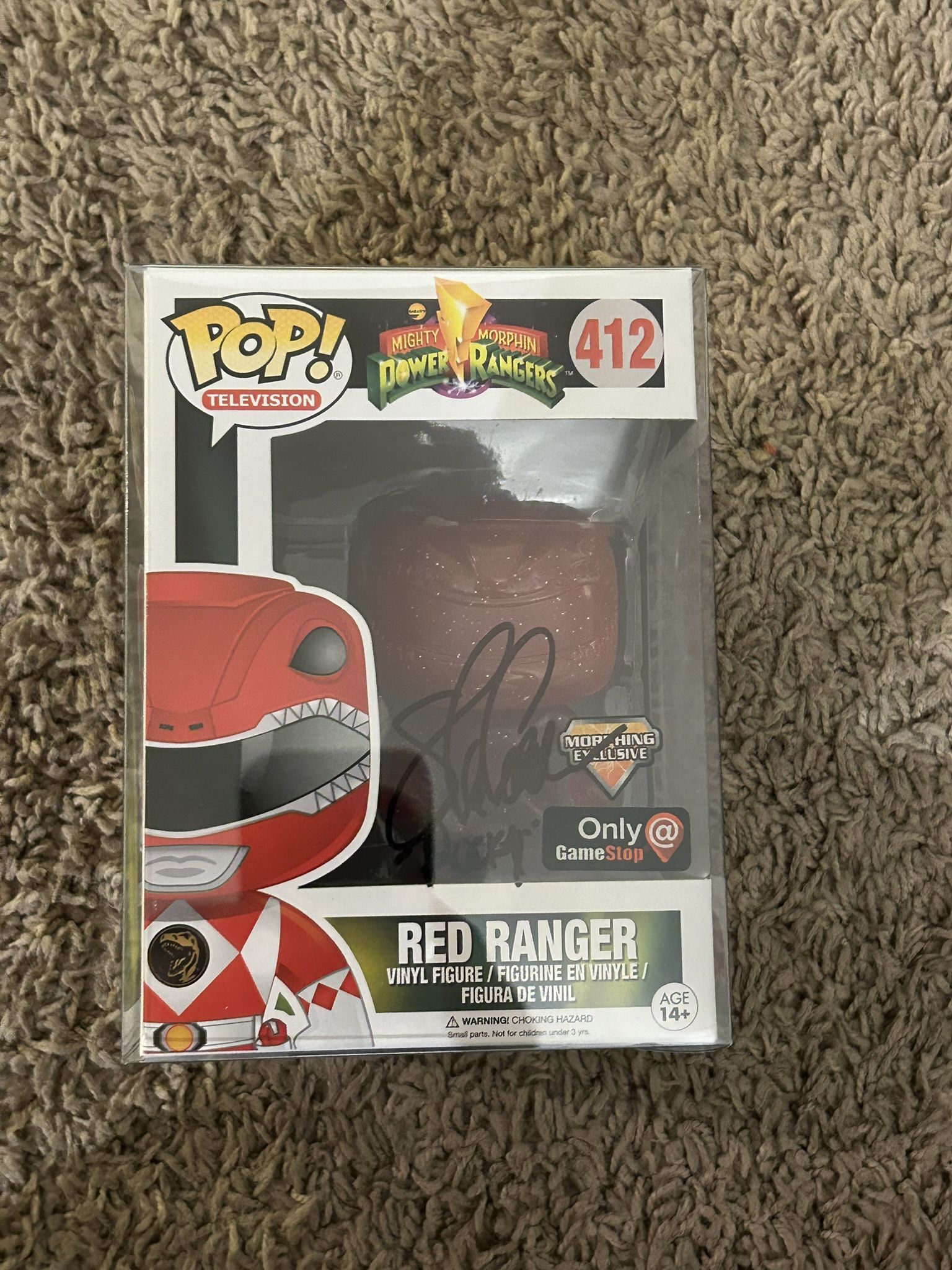 Steve Cardenas Red Power Ranger Signed Funko