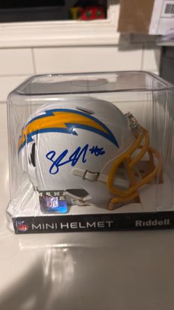Signed LA Chargers Riddell NFL Mini Helmet