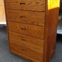 5 Drawers Dresser With Nightstand