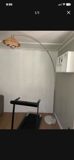 LOW PRICE MOVING- $910 + TAX TETAIL WEST ELM ARCHED MARBLE BOHO LIGHT LAMP