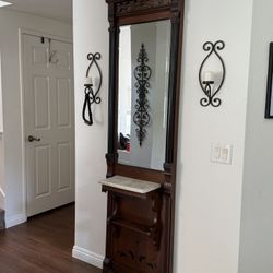 Antique Pier / Hall Mirror 