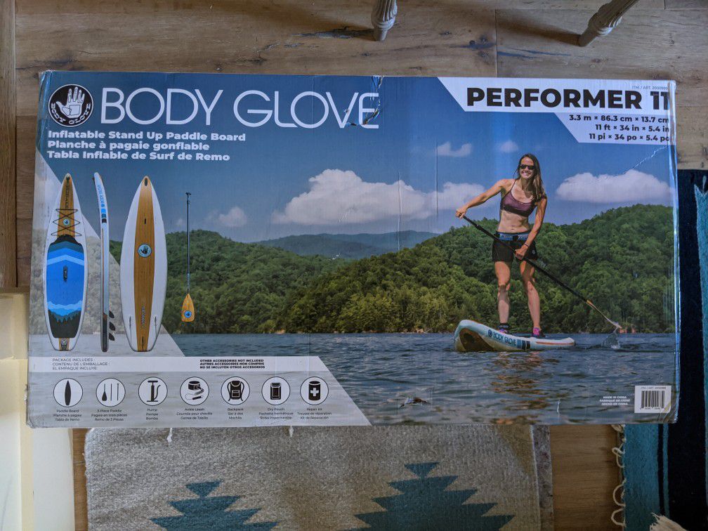 NIB Body Glove inflatable stand up paddle board