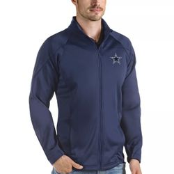 Men's Antigua Navy Dallas Cowboys Links Full-Zip Golf Jacket Size 2XL NWT