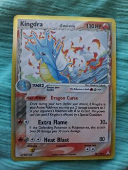 Kingdra Delta Species Holo Card 10/110 Holon Phantoms Pokémon Card.
