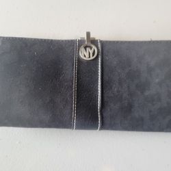 NY black wallet 3x7" rectangle